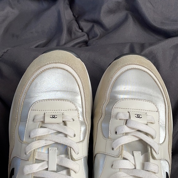 Chanel Classic Monogram Logo Trainer White/Blue 39 - Picture 7 of 10